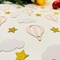Glitter Gold Star White Clouds and Pink Hot Air Balloons Paper Confetti for Children Boys Girls Baby Shower Summer Birthday Wedding Theme Party Decorations, 100PCS